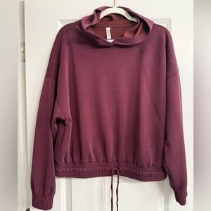 Stylus Burgundy Hoodie Sweatshirt - large